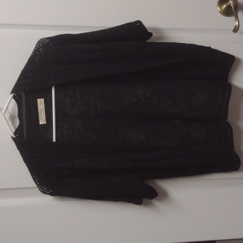 𝅺faded Glory, Black short sleeve sweater